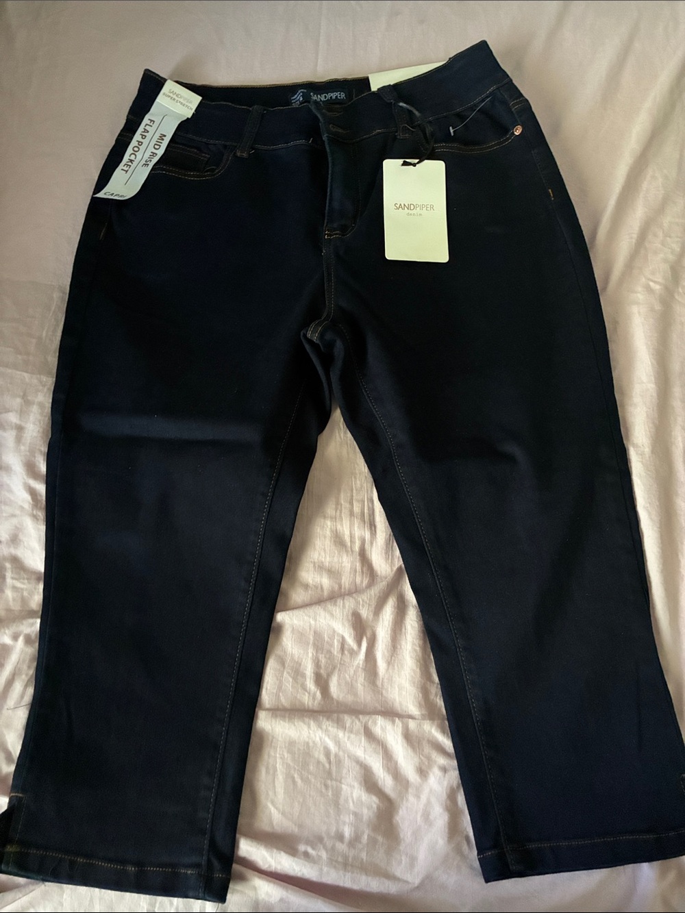 Sandpiper Women's Capri Pants in Deep Navy